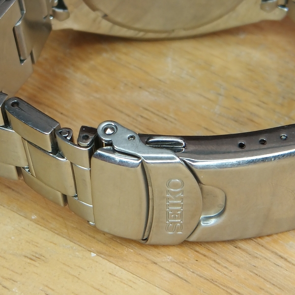 Seiko Chronograph Alarm SNA617P1 7T62-0FL0 Stainless Steel 100 Meter - Picture 6 of 10